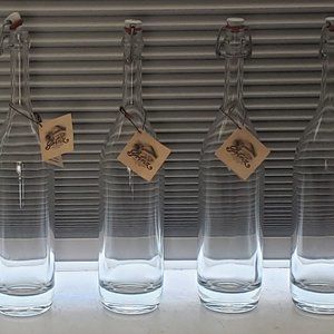 Gooseneck Fliptop Decorative Glass Bottles